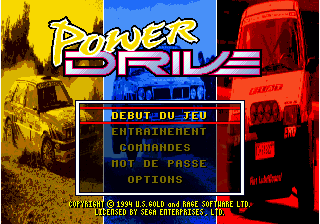 Заставка игры Power Drive